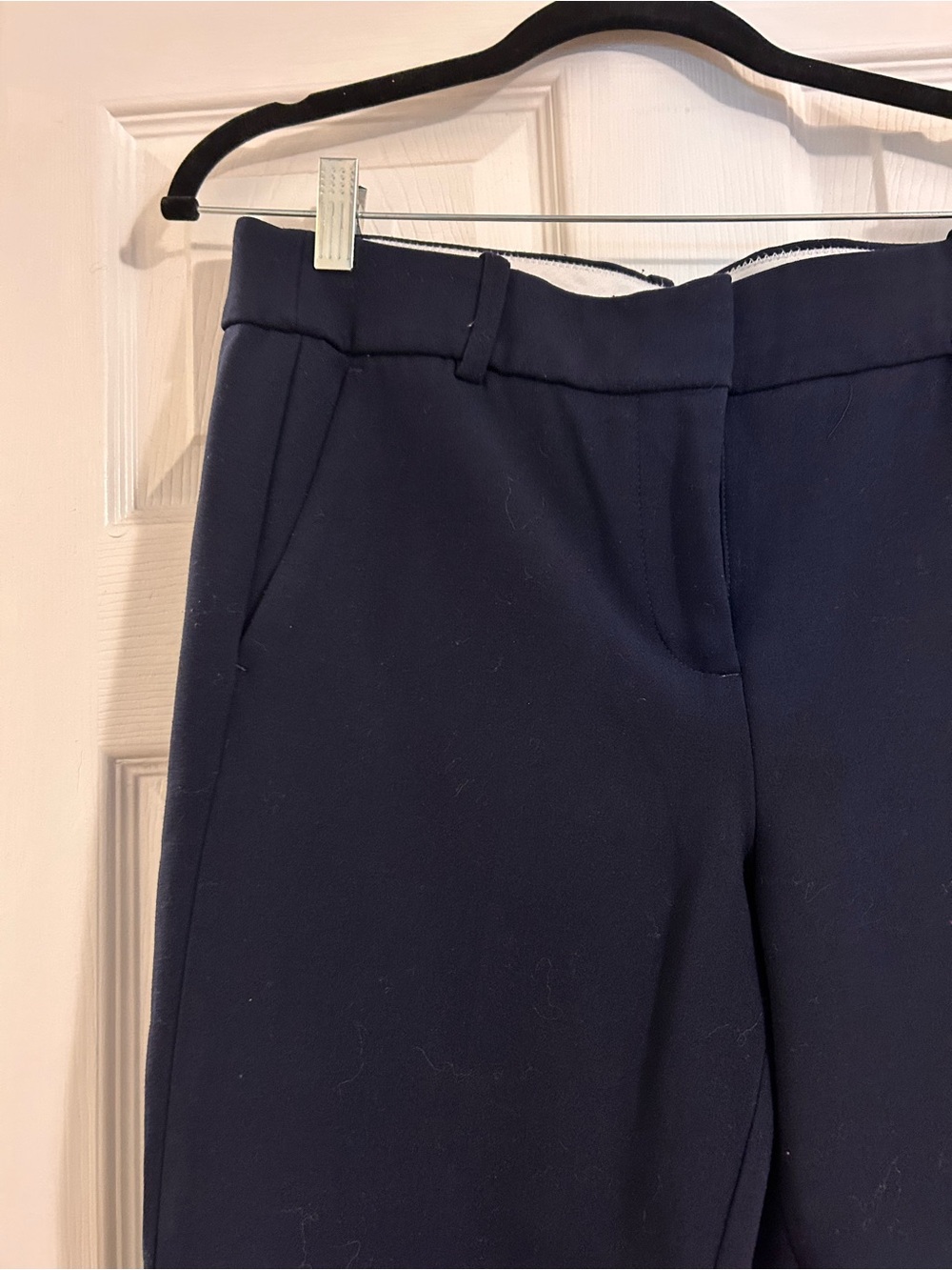 J. Crew Navy Dress Trousers with Silver Hardware